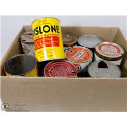 BOX OF 9 OIL QUART CANS