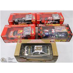 5 COLLECTOR SERIES 1:24 NASCAR DIE CAST