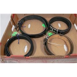 4)LEATHER BELT LOT OF 4 NEW