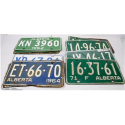 8 MATCHING PAIRS OF LICENSE PLATES