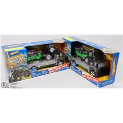 LOT OF TWO HOT WHEELS MONSTER JAM TOY