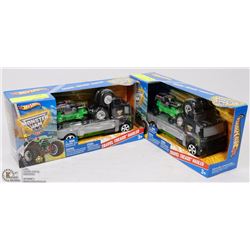 LOT OF TWO HOT WHEELS MONSTER JAM TOY