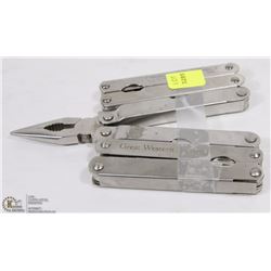LOT OF THREE STAINLESS STEEL MULTI TOOLS
