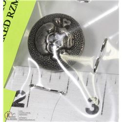 GERMAN SS TOTENKOPT UNIFORM BUTTON, MARKED RZM