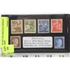 Image 1 : MINT SET 1943 WWII NAZI GERMAN STAMPS