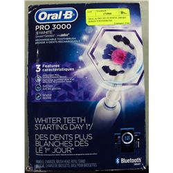 ORAL-B PRO 3000 3D WHITE ,SMART SERIES TOOTHBRUSH