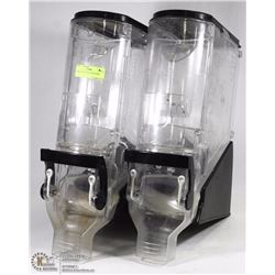 PAIR OF DRY FOOD DISPENSERS