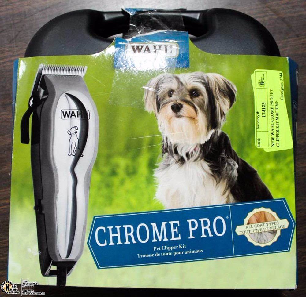 wahl chrome pro pet clipper kit