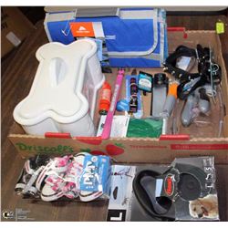 FLAT OF DOG SUPPLIES