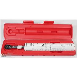 NEW SNAP -ON TORQUE WRENCH 3/8" IN CASE