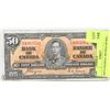 Image 1 : 1937 CANADIAN  $50 DOLLAR BILL