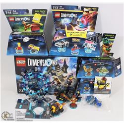 HUGE LOT OF XBOX ONE LEGO DIMENSIONS INCL LEVEL