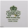 Image 2 : 9 PC LOT OF AYNSLEY BONE CHINA PIECES, INCLUDES