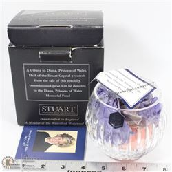 STUART CRYSTAL COMMEMORATIVE ROSE PRINCESS DIANA