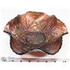Image 1 : CARNIVAL GLASS FENTON THISTLE 6 RUFFLE BOWL