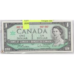 1967 CENTENNIAL ONE DOLLAR BILL