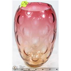 ESTATE PINK CRYSTAL VASE
