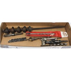 LOT OF 10 DRILL & ROUTER BITS