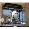 Image 1 : BOX OF ESTATE KITCHEN ITEMS INCL POTS, PYREX &