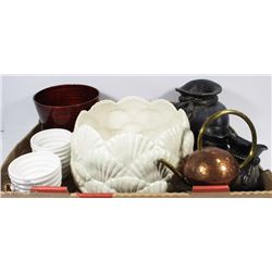 7PC VASE COLLECTION CLAY "BAG" VASES