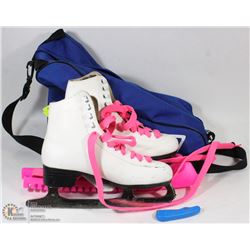 FERLAND GIRLS SKATES IN BAUER SKATE BAG