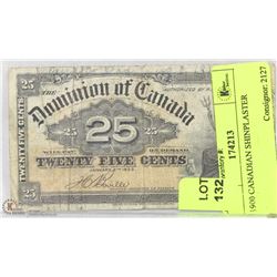 1900 CANADIAN SHINPLASTER