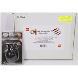 NEW SKIL SECURE GRIP WRENCH SET SOLD W/