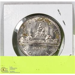 1969 CANADIAN $1 DOLLAR COIN