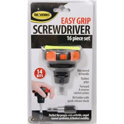 NEW 16PC EASY GRIP SCREWDRIVER
