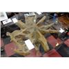 Image 1 : SOLID 200+ YEAR OLD SOLID TEAKWOOD ROOT DINING