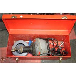 RIDGID HD ELECTRIC SEWER SNAKE IN RIDGID TOOL BOX