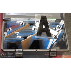 SIGN BOARD  #'S AND LETTERS IN BOX