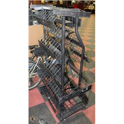 ROLLING DISPLAY STAND WITH CASTORS