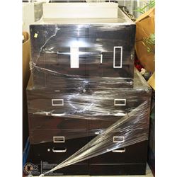 PALLET OF ONE 4 DRAWER AND 3 TWO DRAWER FILING