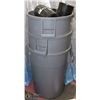Image 1 : STACK OF THREE 44 GALLON GARBAGE CANS