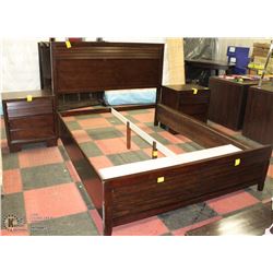 SHOWHOME QUEEN SIZE BEDFRAME WITH 2 NIGHT STANDS