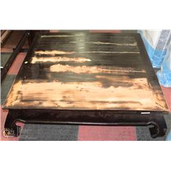 SOLID WOOD COFFEE TABLE (HAS CRACKS)