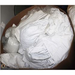 PALLET WITH MATTRESS PADS, FLAT SHEETS AND MORE