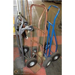 GROUP OF THREE  2 WHEEL DOLLIES