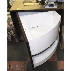 VINTAGE TOOL CHEST WITH FOOT PEDAL AND SWING OUT