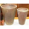 Image 1 : PAIR OF SHOWHOME POTS - 15" & 12"