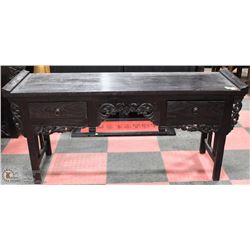 BLACK DESIGNER WOOD SOFA TABLE/SIDE BOARD