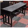 Image 2 : BLACK DESIGNER WOOD SOFA TABLE/SIDE BOARD