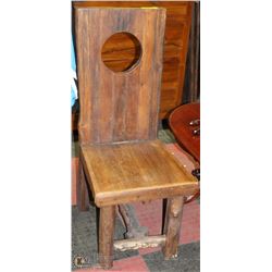 SOLID WOOD HIGH BACK CHAIR