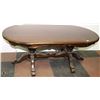 Image 1 : CHERRY WOOD OVAL COFFEE TABLE 25X48X19