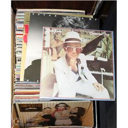 BOX OF 110 ROCK RECORDS