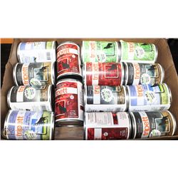 LARGE FLAT OF ASST TRIPETT CANNED DOG FOOD