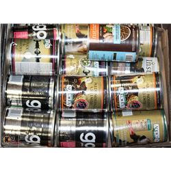 LARGE FLAT OF ASST DOG FOOD