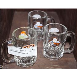 LOT OF MINI A&W MUGS