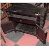 Image 2 : DECORATIVE SHOWHOME BLACK WOOD CABINET 1 DRAWER &